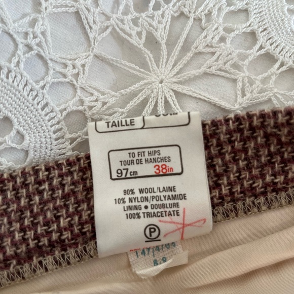 Vintage Saint Michael wool tartan blanket skirt kilt - Picture 6 of 11